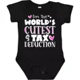 thumbnail image 1 of I'M The Worlds Cutest Tax Deduction Pink Hearts Infant Creeper Humor Bodysuit Cute Baby Onesie, BABY BODYSUIT LAT 4424, 1 of 3