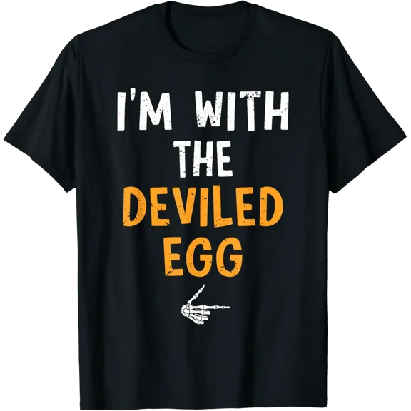I'M With The Deviled Egg Costume Couple T-Shirt All Size S-5XL