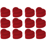 I-MART 12 Pack Heart Shaped Red Rose Ring Box, Earring Box, Earring Gift Box, Ring Case