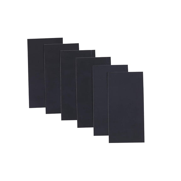 I-MART 6 Pcs Self Adhesive Nylon Repair Kit for Down Jacket 8"x4", Waterproof Nylon Patch for Jackets, Cloth Patch for Clothing Fix, Multi-Purpose Fabric Mending Kit, Black