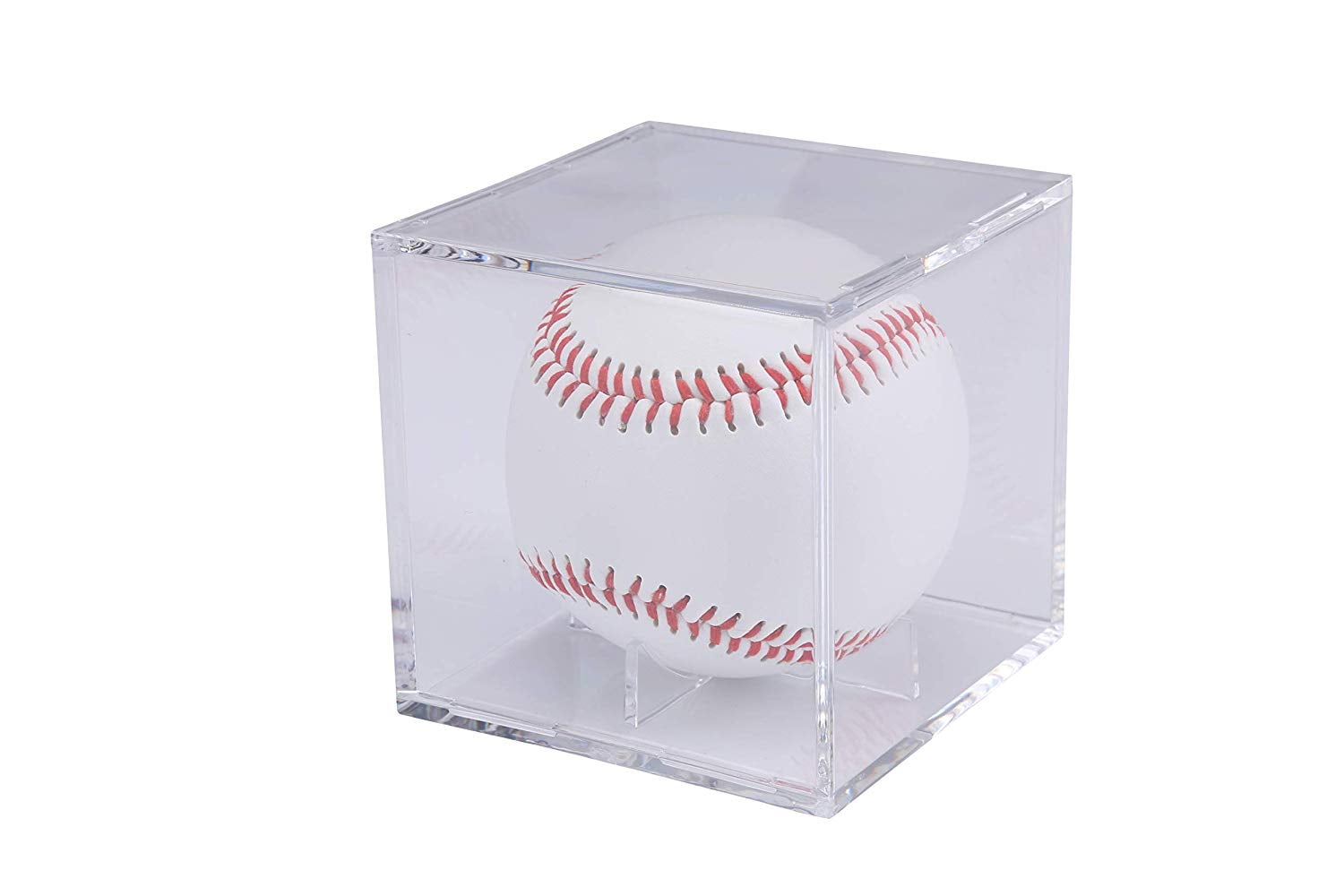 I-MART Baseball Display Case, Acrylic Square Clear Cube Baseball Holder ...