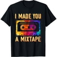thumbnail image 1 of t-shirt I Made You A Mixtape 80s 90s Vintage Costume Cassette Tape T-Shirt., 1 of 4
