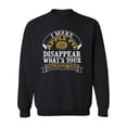 thumbnail image 1 of I Make Apple Pie Disappear Quote Sweatshirt Men -Image by Shutterstock, Male x-Large, 1 of 4