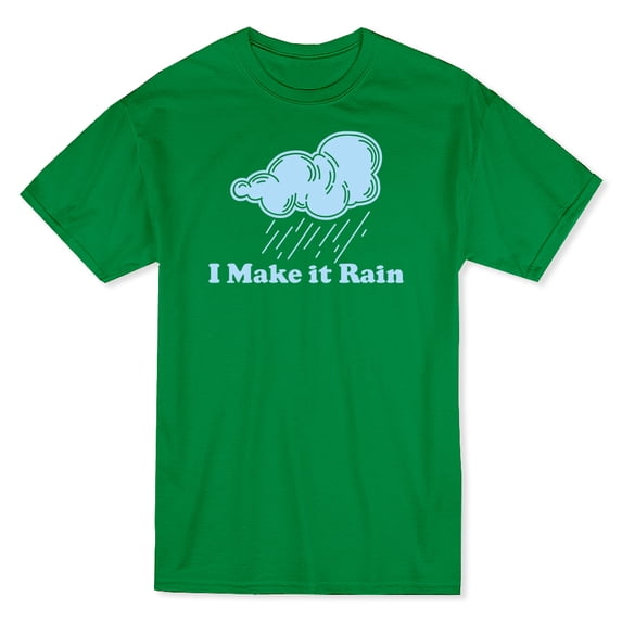 "I Make It Rain" Quote Raining Cloud Graphic Men's T-shirt