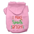 thumbnail image 1 of Christmas Pet Dog  Cat Hoodie Screen Printed, "I Make Spirits Bright", 1 of 10