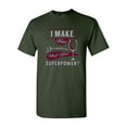 thumbnail image 1 of I Make Wine Disappear What's Your Superpower? Funny Adult DT T-Shirt Tee, 1 of 2