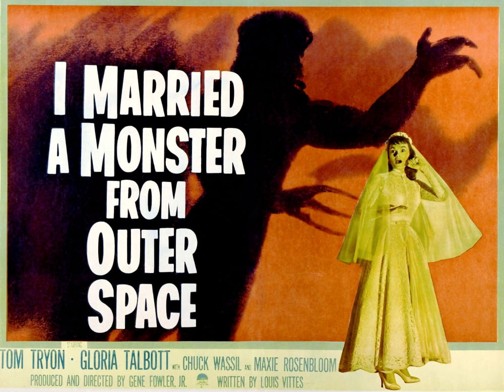 I Married A Monster From Outer Space Canvas Art -  (28 x 22)