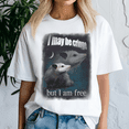 thumbnail image 1 of I May Be Cringe But I Am Free Possum, Cat Meme Shirt, Meme Tee, Trending Tshirt, Funny Friend Gift, Quote Cute, 1 of 5