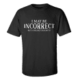 thumbnail image 1 of I May Be Incorrect but I Highly Doubt It Sarcasm Funny Men's Short Sleeve T-shirt-Black-large, 1 of 4