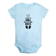 thumbnail image 1 of I May Be Small But I'm the Real Boss Funny Rompers For Babies, Newborn Baby Unisex Bodysuits, Infant Jumpsuits, Toddler 0-12 Months Kids One-Piece Oufits (Blue, 6-12 Months), 1 of 4
