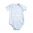 thumbnail image 1 of I May Have A Small Finger But I Have Aunt Wrapped Around Baby Bodysuit Funny Cute Romper Outfit Baby Blue-style 0-3M, 1 of 5