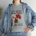 thumbnail image 1 of I May Not Be A Spring Chicken Anymore I'm Peckin' ChickenT-Shirt, 1 of 2
