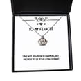 thumbnail image 1 of I May not be a Prince Charming, but I Promise to be Your Loyal. Crown Pendant Necklace, Fiancee Jewelry, for Fiancee, Funny Fiancee Gifts, Funny Engagement Gifts, Funny Wedding Gifts,, 1 of 5