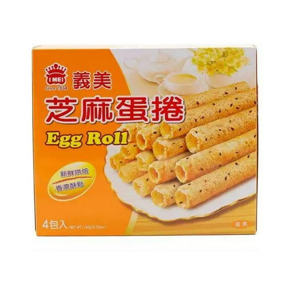 I Mei Sesame Egg Roll Family Pack – 6.35 OZ, Baked Cookie Rolls