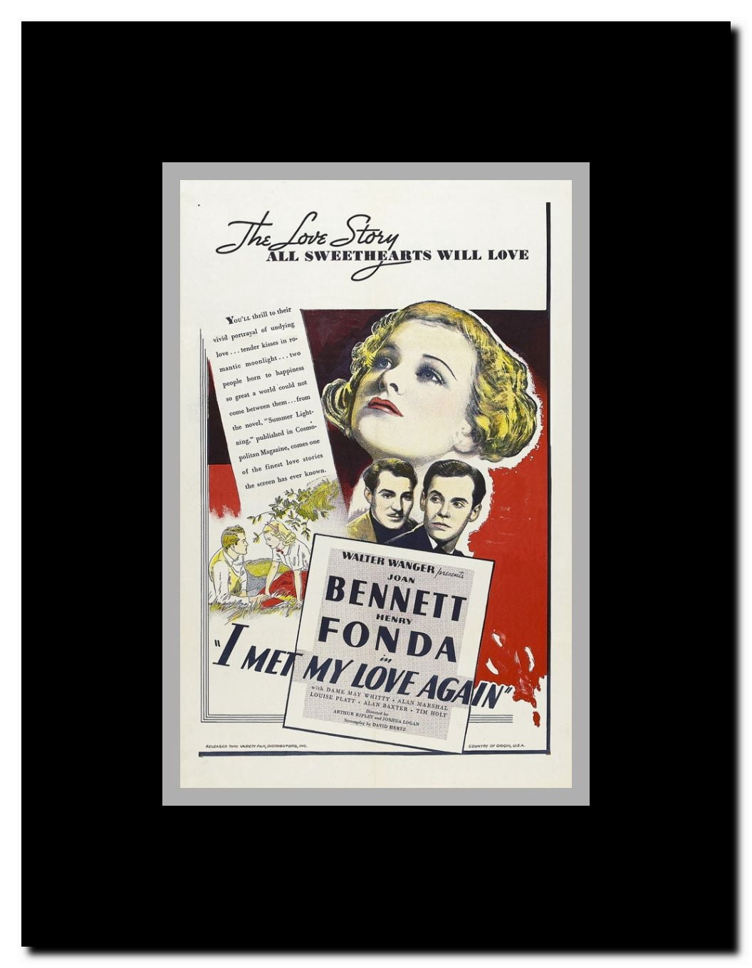 I Met My Love Again Framed Movie Poster