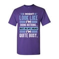 thumbnail image 1 of I Might Look Like Doing Nothing In My Head I'm Quite Busy Funny DT Adult T-Shirt Tee, 1 of 2