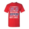 thumbnail image 1 of I Might Look Like Doing Nothing In My Head I'm Quite Busy Funny DT Adult T-Shirt Tee, 1 of 2