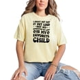 thumbnail image 1 of I Might Not Say It Out Loud, My Daughter-In-Law Is My Favorite Child, Groovy Retro Wavy Text, Butter Comfort Colors T-Shirt, 2XL, 1 of 1