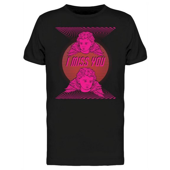 I Miss You Vaporwave T-Shirt Men -Image by Shutterstock, Male x-Large