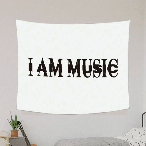 I Am Music Flag Playboi Album Cover Tapestry 40*60in Aesthetic Decorative Hip-Hop Rap Tapestry Suitable for Living Room, Bedroom, Dormitory Home Decoration