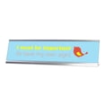 thumbnail image 1 of I Must Be Important To Have My Own Sign, Bird Silver Frame, Desk Sign (2x8"), 1 of 3