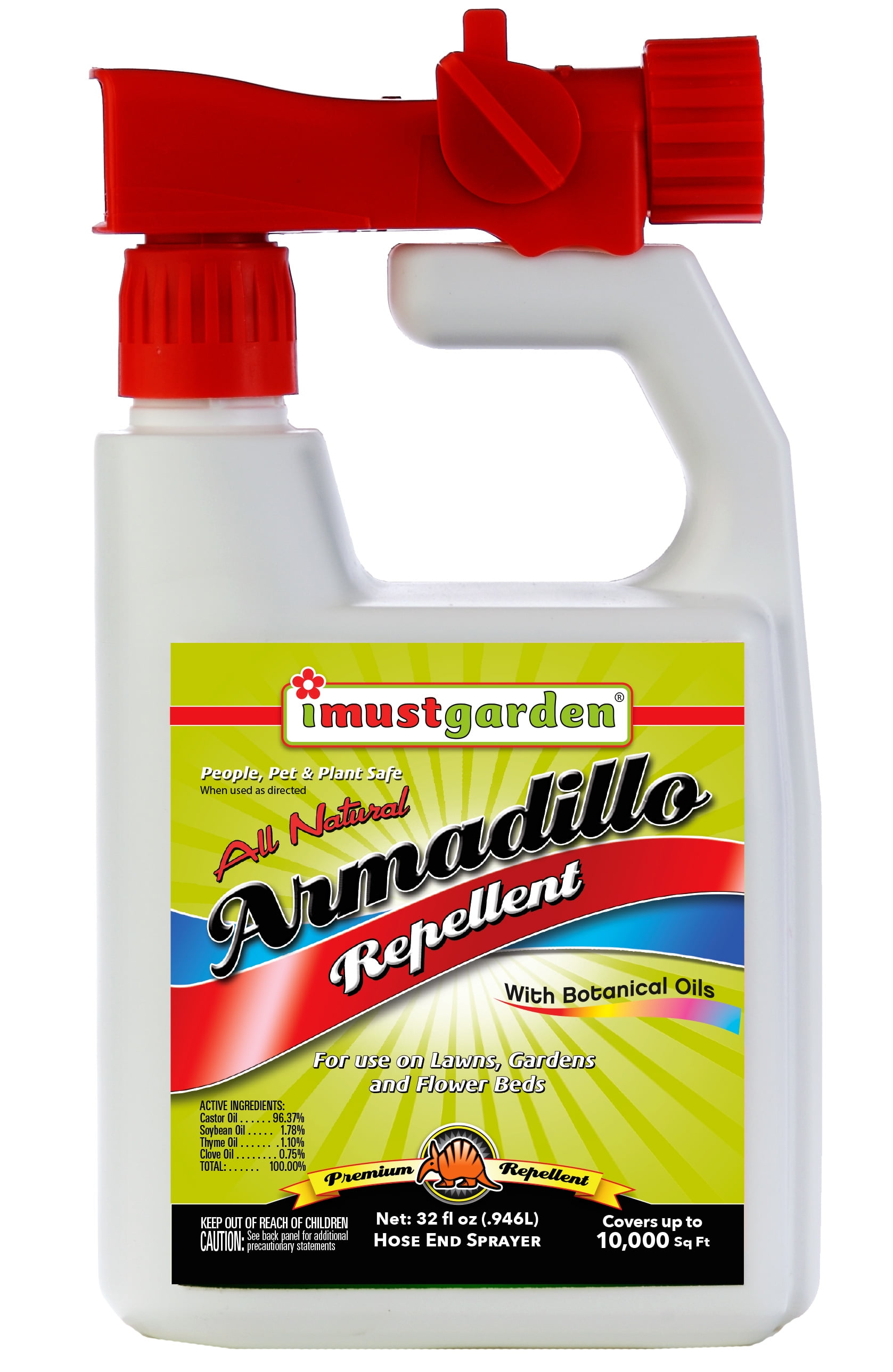 I Must Garden Armadillo Repellent: 32 oz Hose End Concentrate