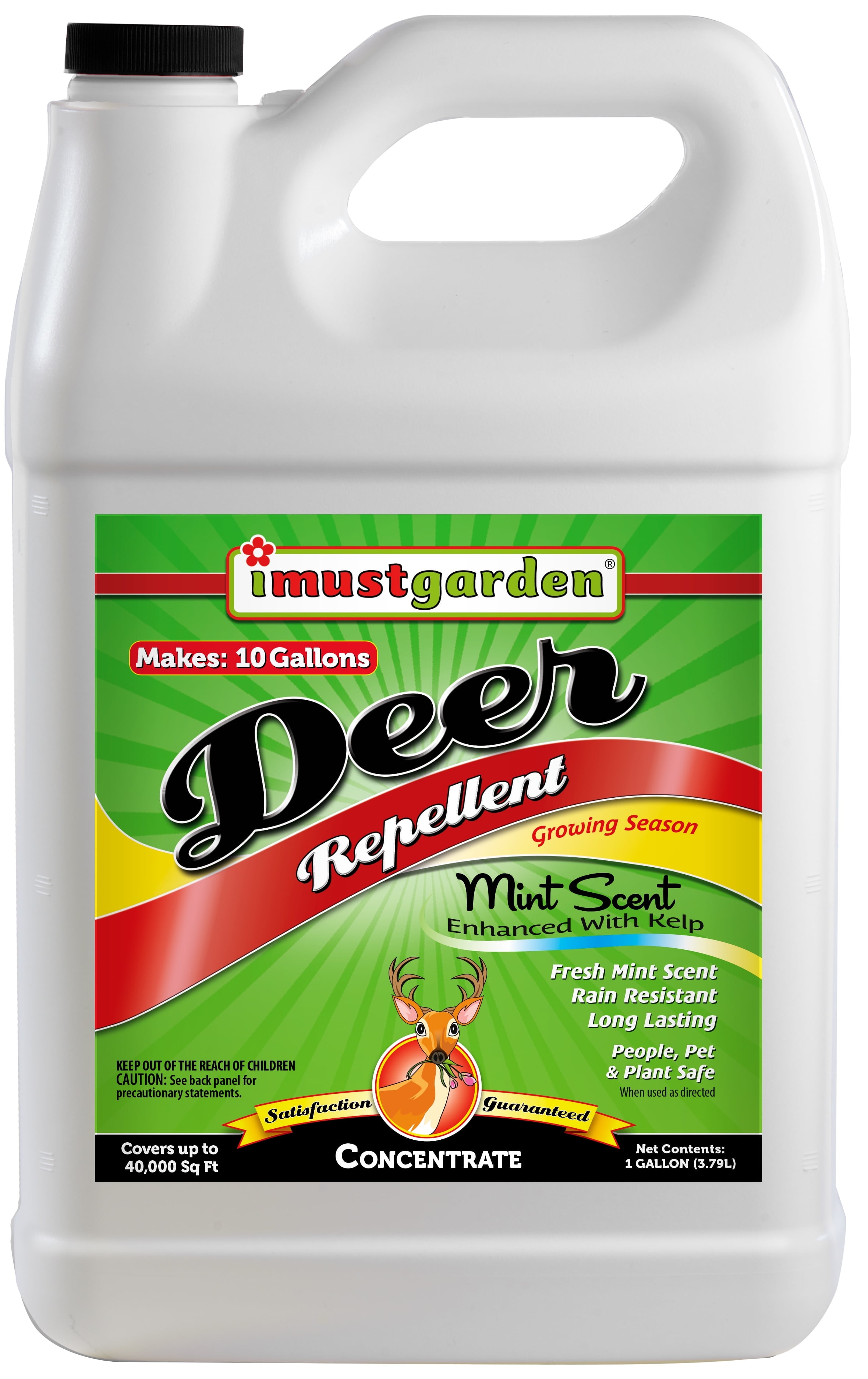 I Must Garden Deer Repellent: Mint Scent - 1 Gallon Concentrate