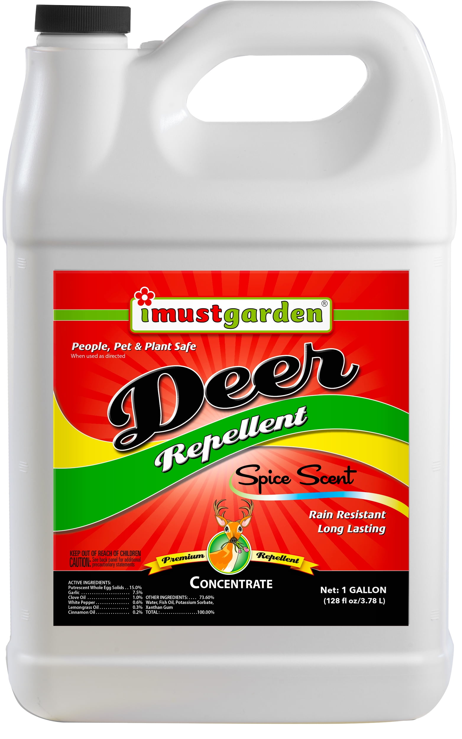 I Must Garden Deer Repellent: Spice Scent - 1 Gallon Concentrate