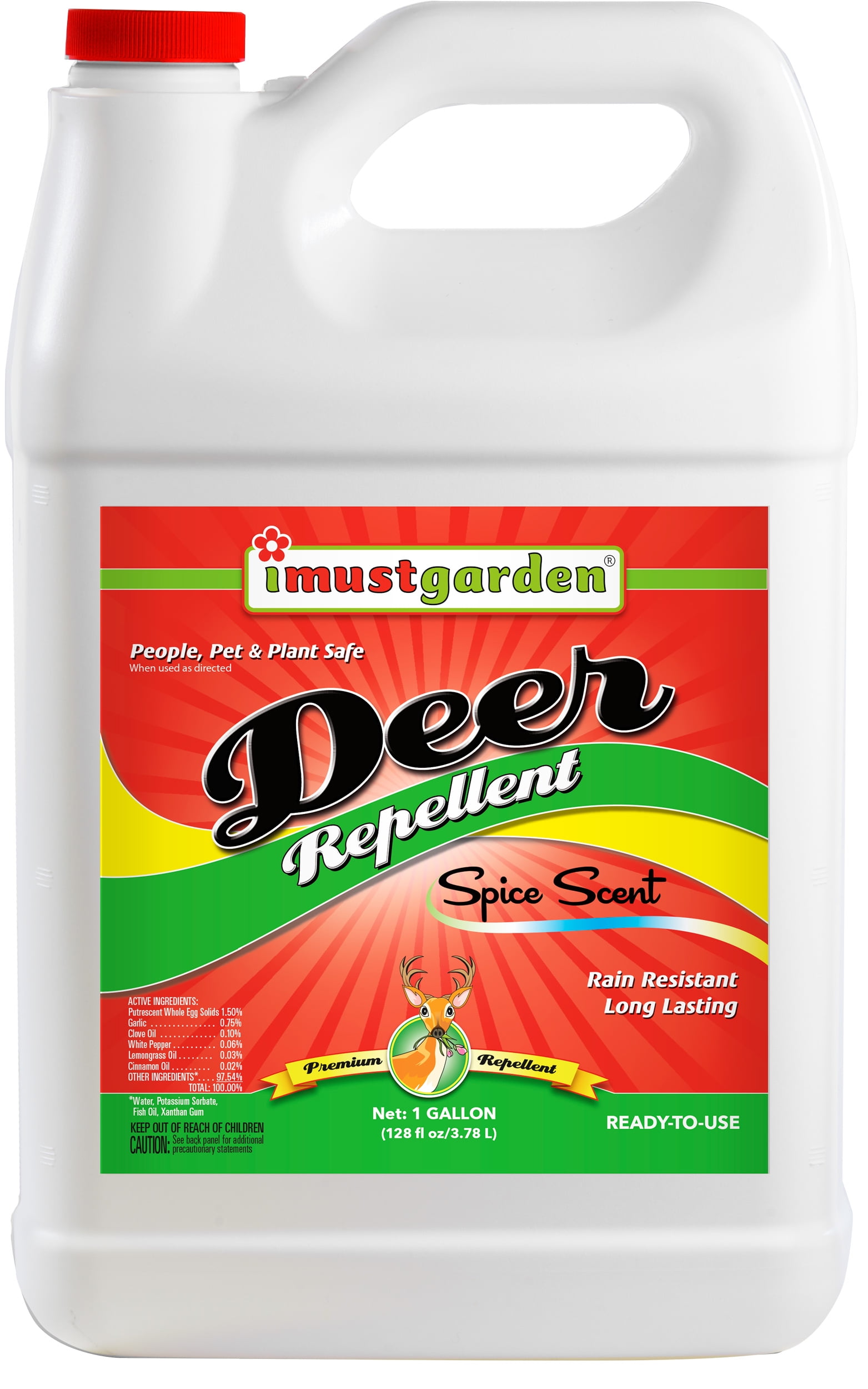 I Must Garden Deer Repellent: Spice Scent - 1 Gallon Ready to Use Refill