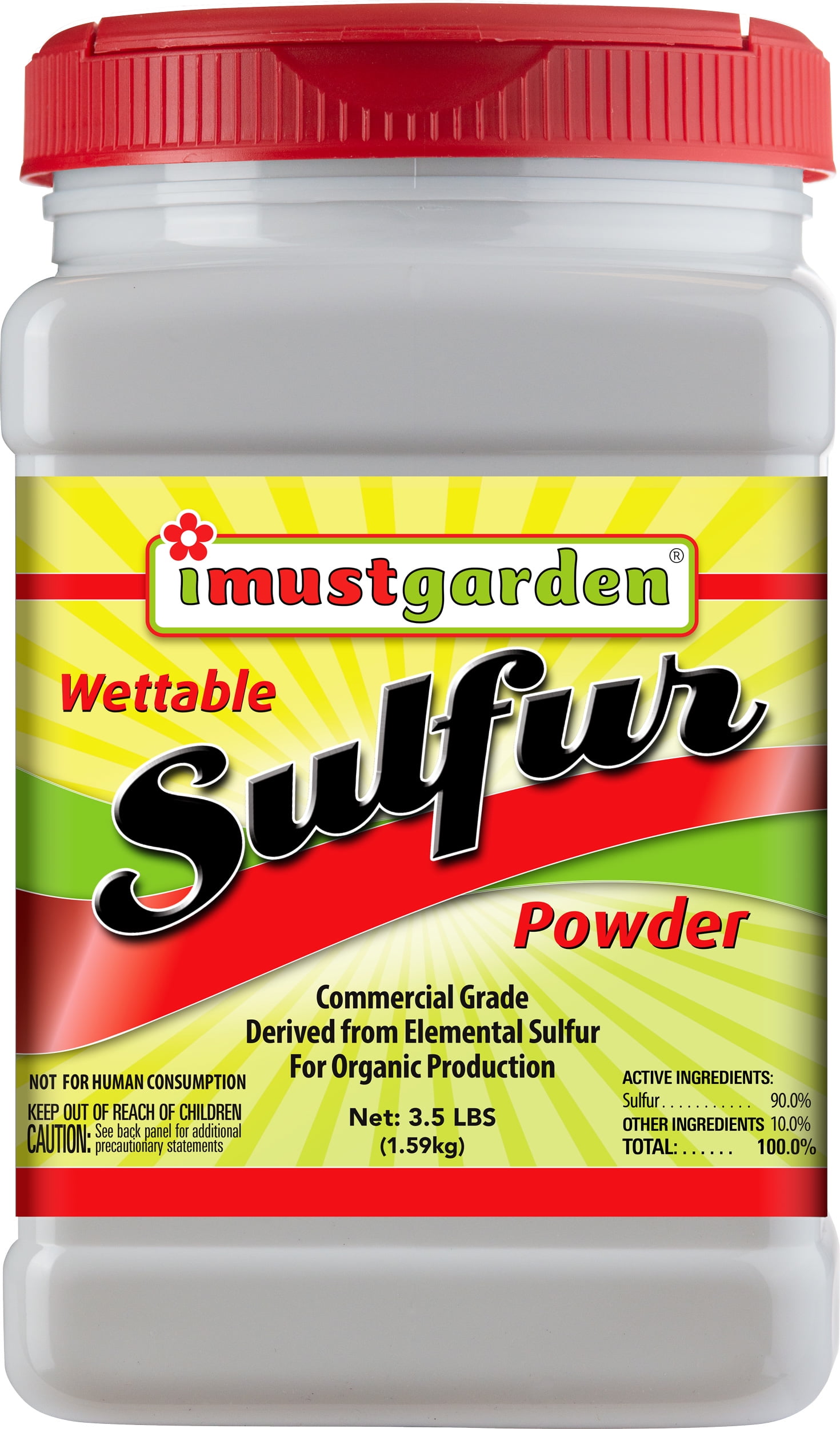 I Must Garden Dusting Wettable Sulfur Powder: Organic & Natural - 3.5lb ...