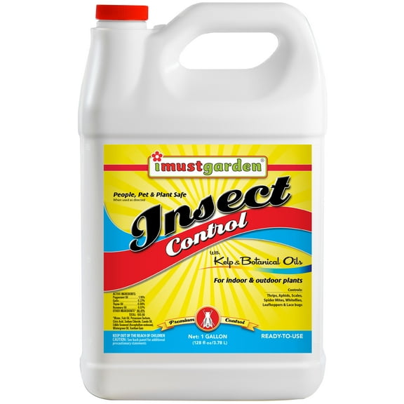 I Must Garden Insect Control: Kills & Repels Aphids, Whiteflies, Mites, Gnats, and More - 1 Gallon Ready to Use Refill