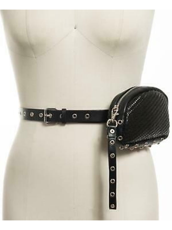 I.N.C. Convertible Woven Belt Bag, Choose Sz/Color Title: XL/Black