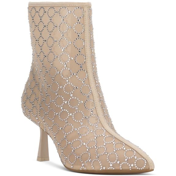 I.N.C. International Concepts Darissa Mesh Dress Boot for Women, Nude Mesh, Size 9M