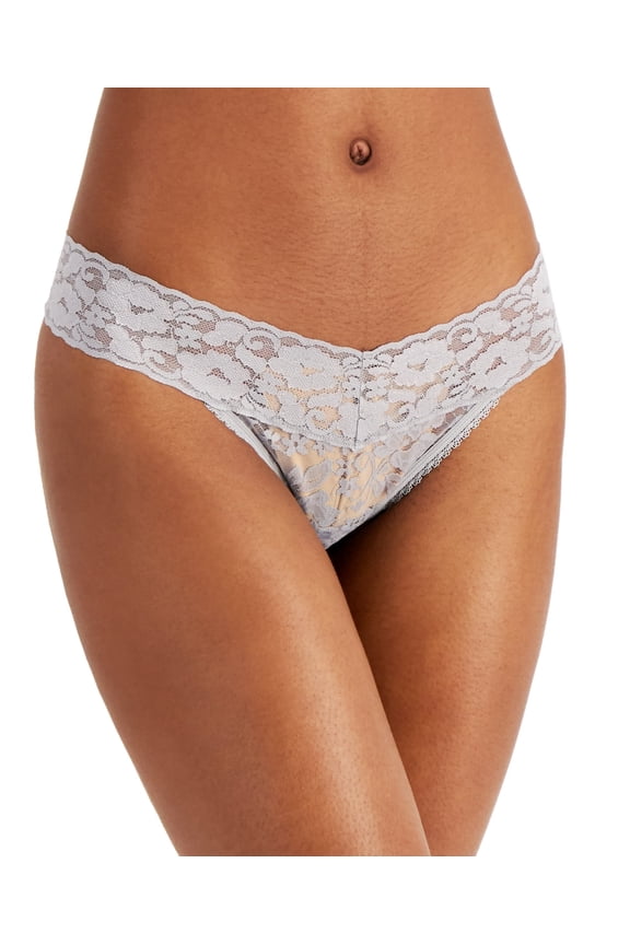 I.N.C. International Concepts Lace Thong Underwear , Dark Mist , XL
