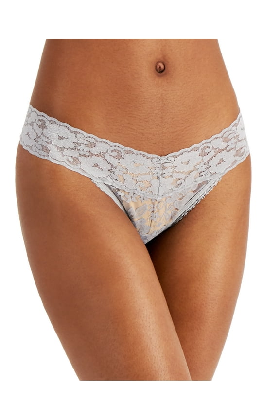 I.N.C. International Concepts Lace Thong Underwear , Dark Mist , XL