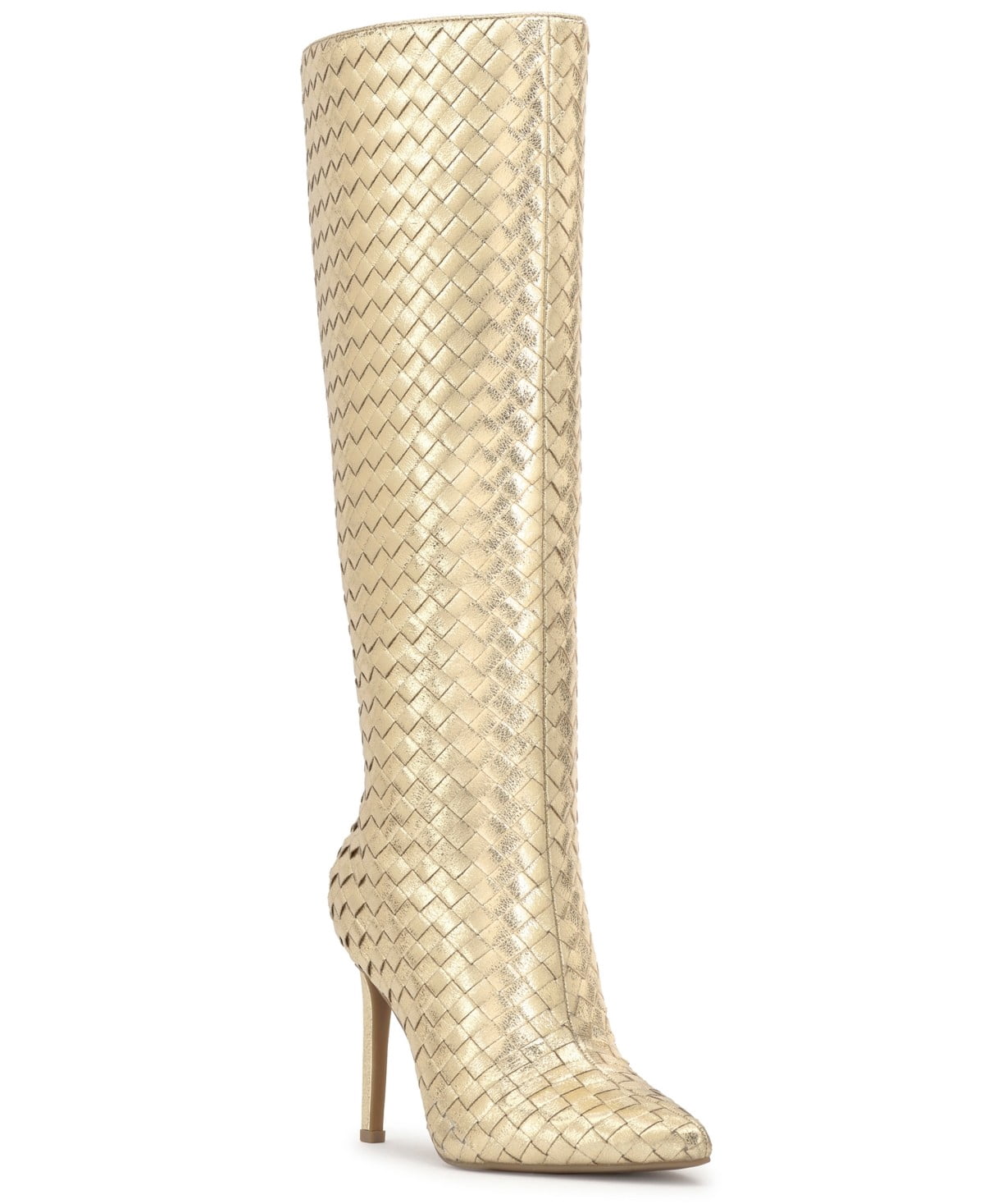 womens gold dress boots The Golden Glow Gold Leather Kitten Heel Women Boot – Vinci Leather Shoes main image 1