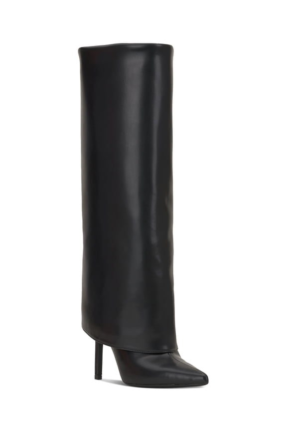 I.N.C. International Concepts Skylar  Boots for Women, Black Smooth, 6M WC