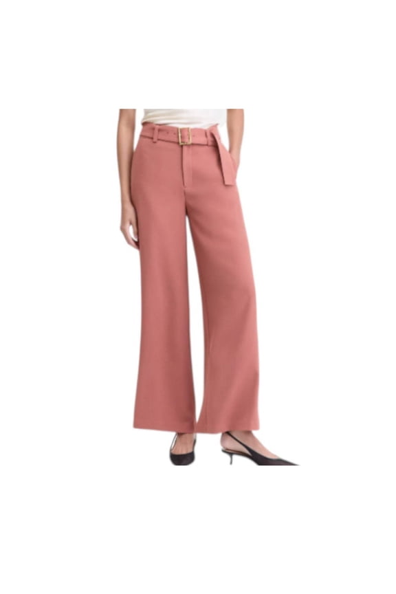 I.N.C. International Concepts Women's Belted High-Rise Wide-Leg Pants