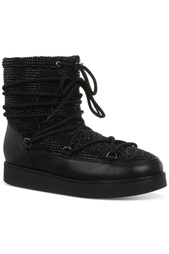 I.N.C. International Concepts Womens Brooklynn Booties Black Bling 10M