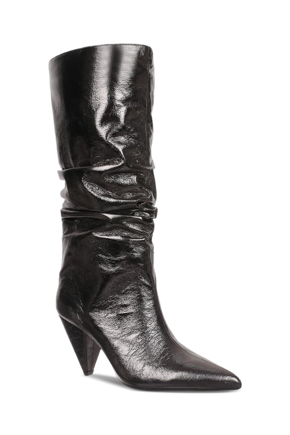 I.N.C. International Concepts Womens Diiannaa Slouch Boots Pewter Metallic 7M