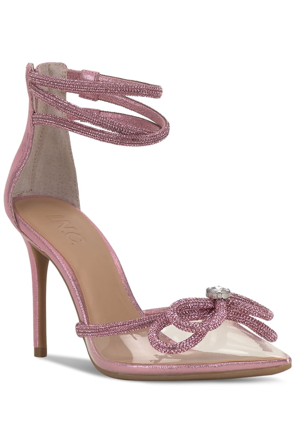 I.N.C. International Concepts Womens Laynea Translucent Poi Pink Bling 8M