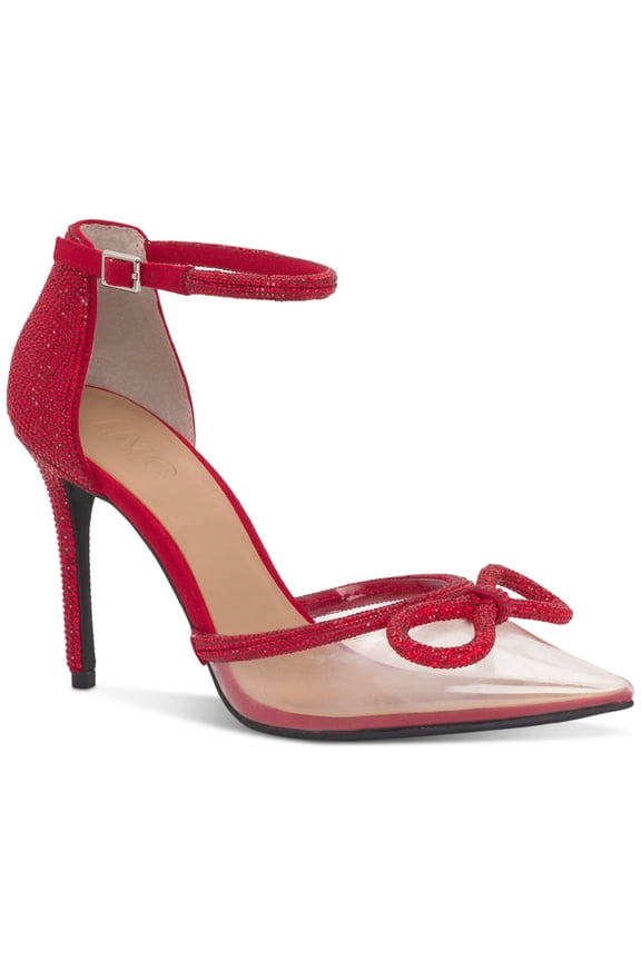I.N.C. International Concepts Womens Lidani Pumps Red Bling 8.5M