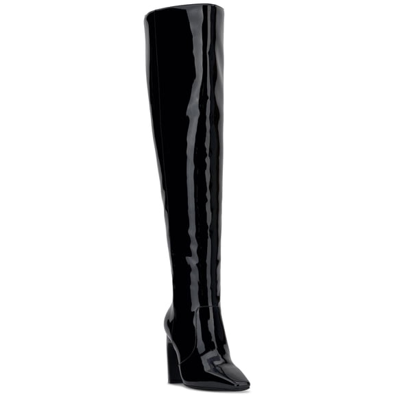 I.N.C. International Concepts Womens Orisa Over-The-Knee Bo Black Patent 6M