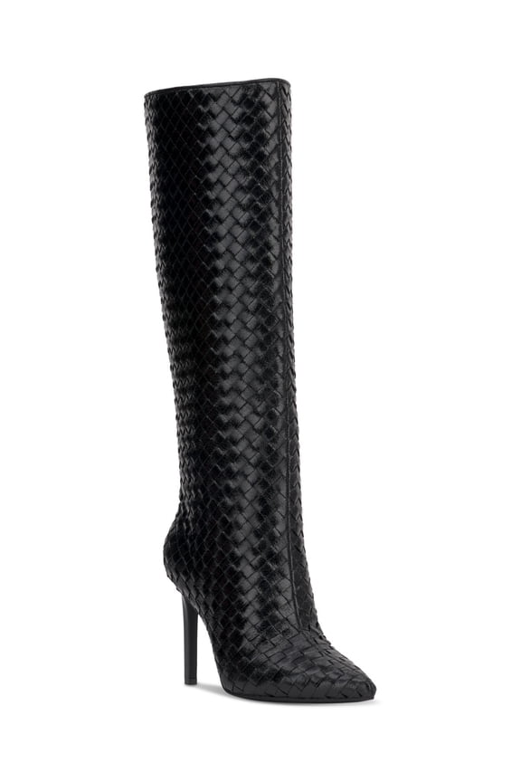I.N.C. International Concepts Womens Savonia Boots Black Woven 7M