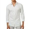 thumbnail image 1 of I-N-C Mens Campbell LS Button Up Shirt, White, XX-Large, 1 of 2