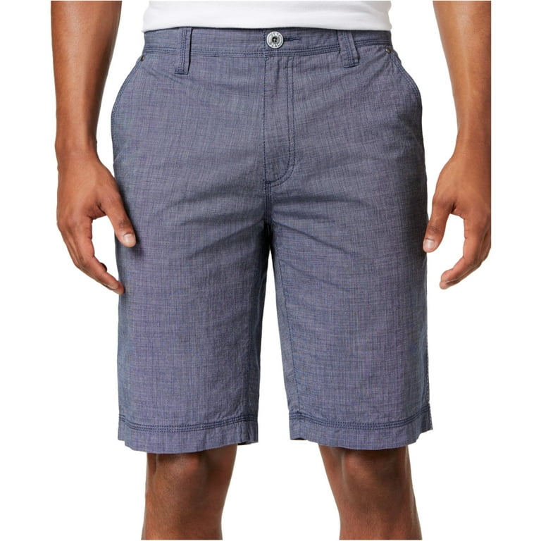 I N C Mens Chambray Casual Walking Shorts Blue 31 Walmart