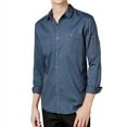 thumbnail image 1 of I.N.C Mens Claudius LS Button Up Shirt, Grey, Small, 1 of 2