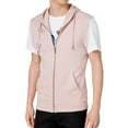 thumbnail image 1 of I-N-C Mens Deconstructed Sweater Vest, Pink, Medium, 1 of 2