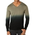 thumbnail image 1 of I.N.C Mens Dip Dye Knit Sweater, Green, XX-Large, 1 of 2