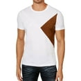 thumbnail image 1 of I.N.C Mens Faux-Suede Basic T-Shirt, White, XX-Large, 1 of 1